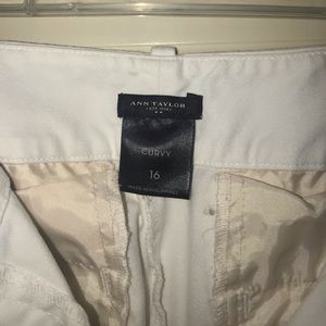 Ann Taylor White Pants Size 16